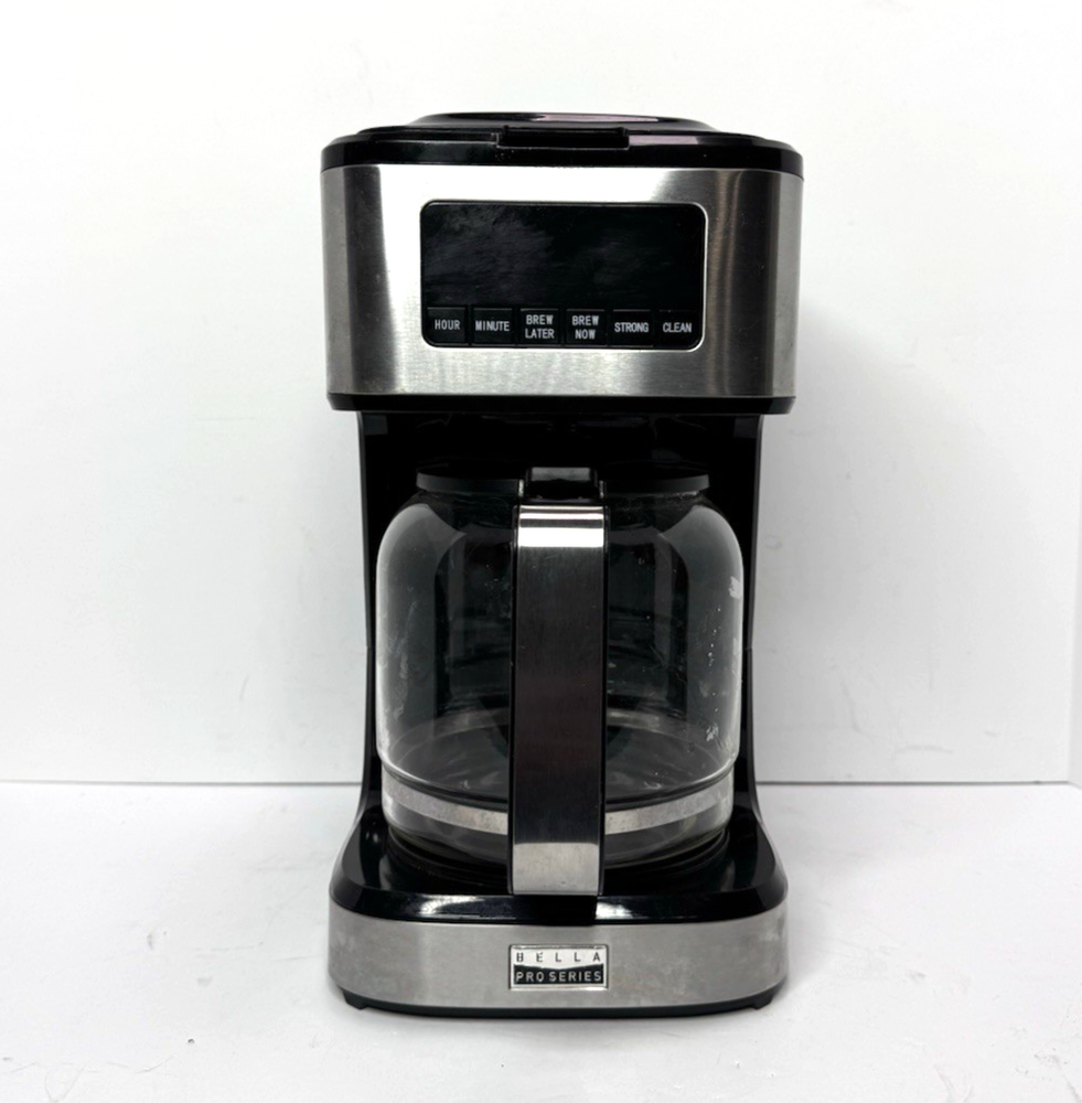 bella PRO - 12-Cup Programmable Coffee Maker - Stainless Steel