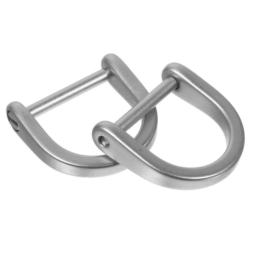 2 Pcs D-Shaped Horseshoe Buckles for Bag Making DIY Accessories