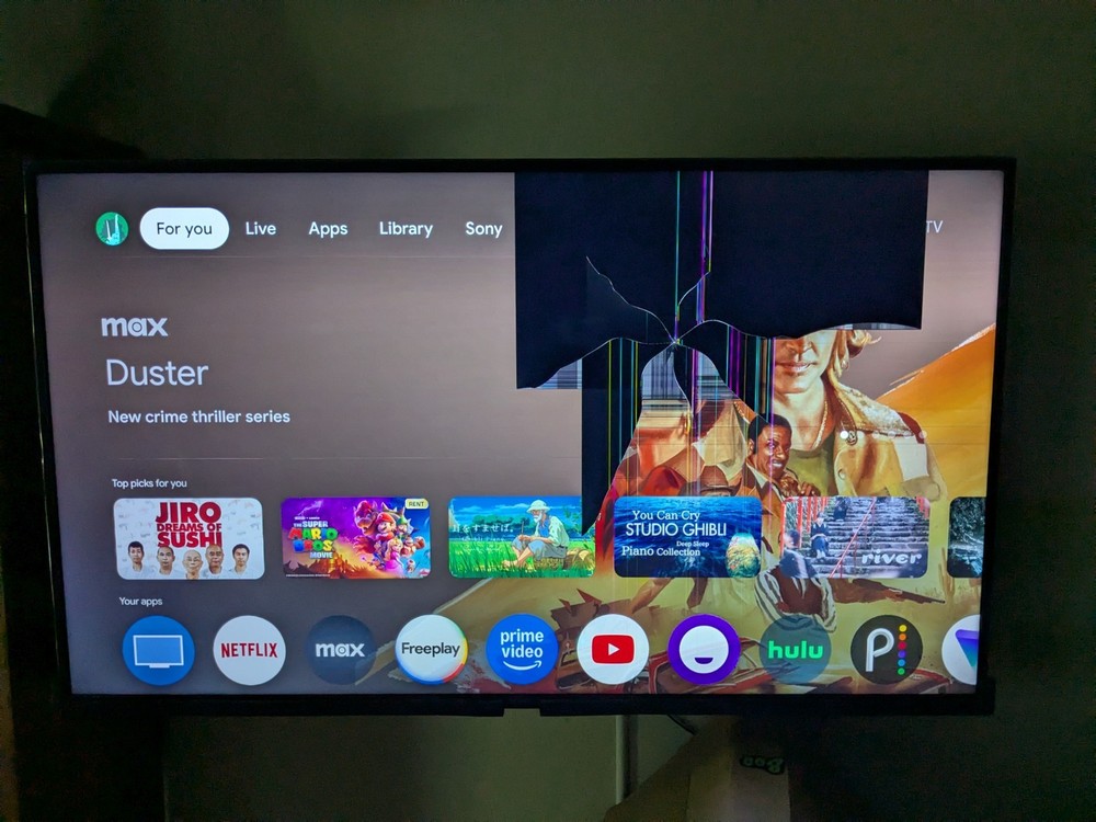 Sony X80J 55-inch 4K Smart TV for Parts Only No Screen Included