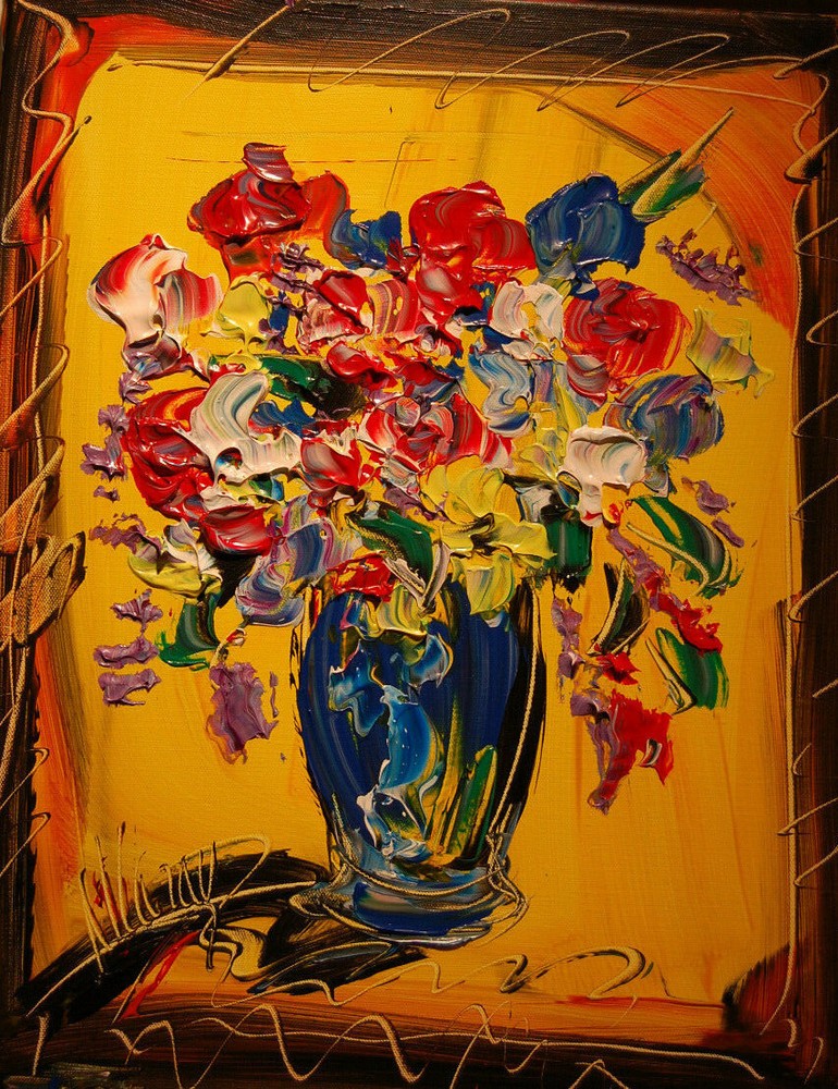 BOUQUET    by  Mark Kazav  Large Abstract Modern Original Oil Painting HE7