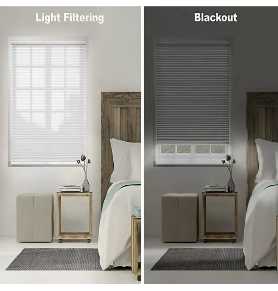 Cordless Blackout Cellular Shade in White - Real Simple Solutions