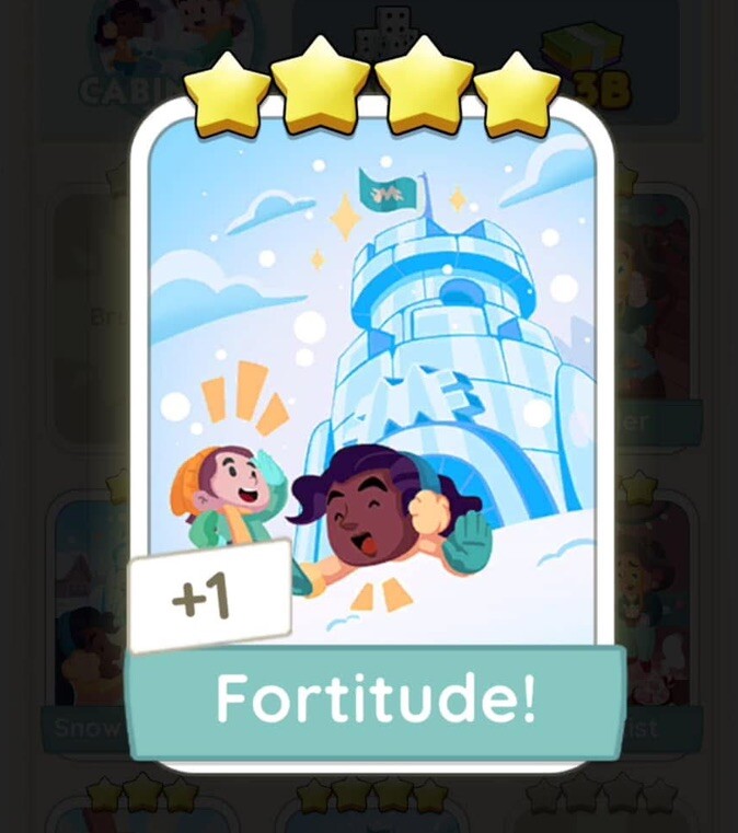 Fortitude - Monopoly Go - Sticker - 4Star⭐️