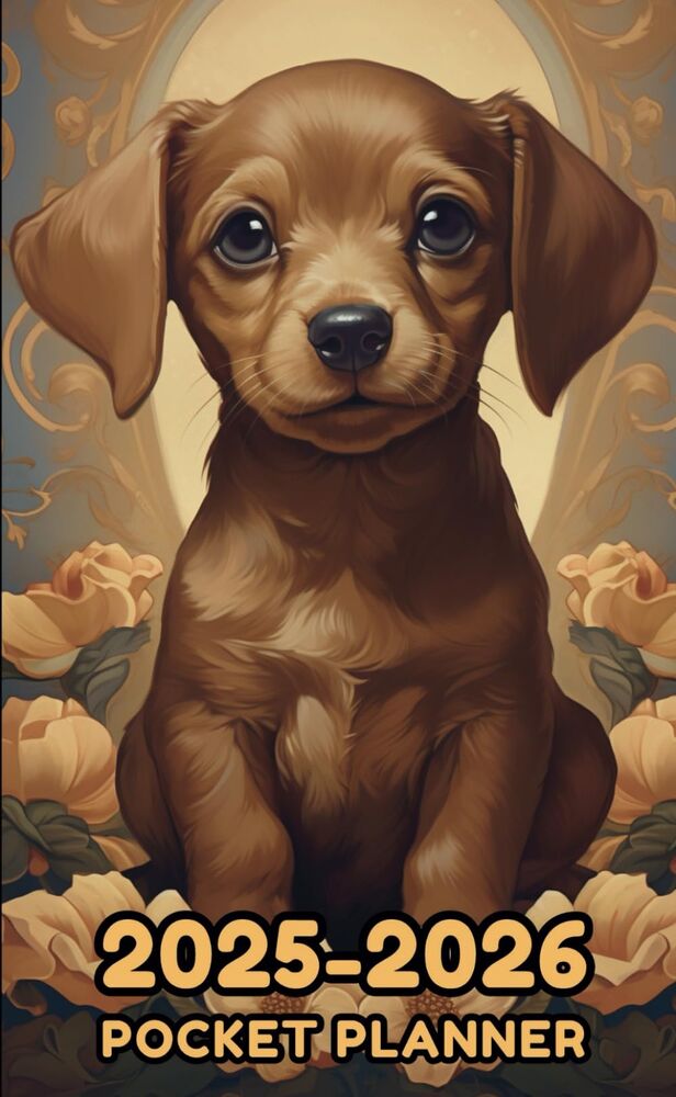 2025-2026 Pocket Planner 2 Year Daily Weekly Monthly Tracker for Purse or Wal...