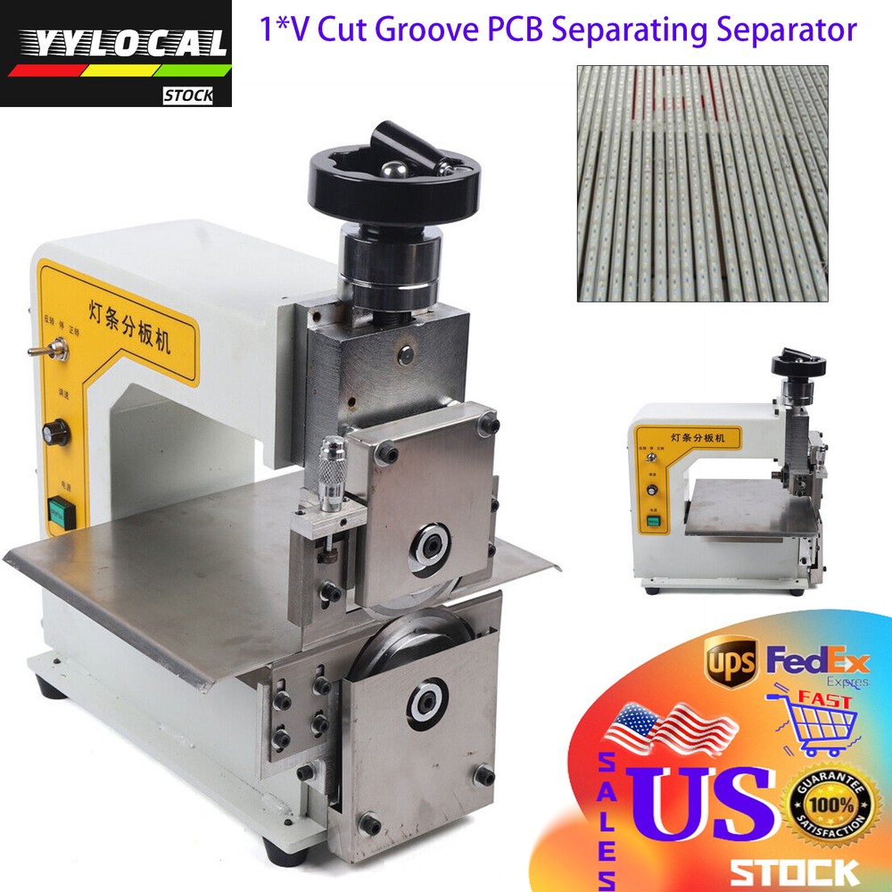 Fits Pcb Separating V-cut PCB Cutting Machine Groove Cutter Separator Machine US