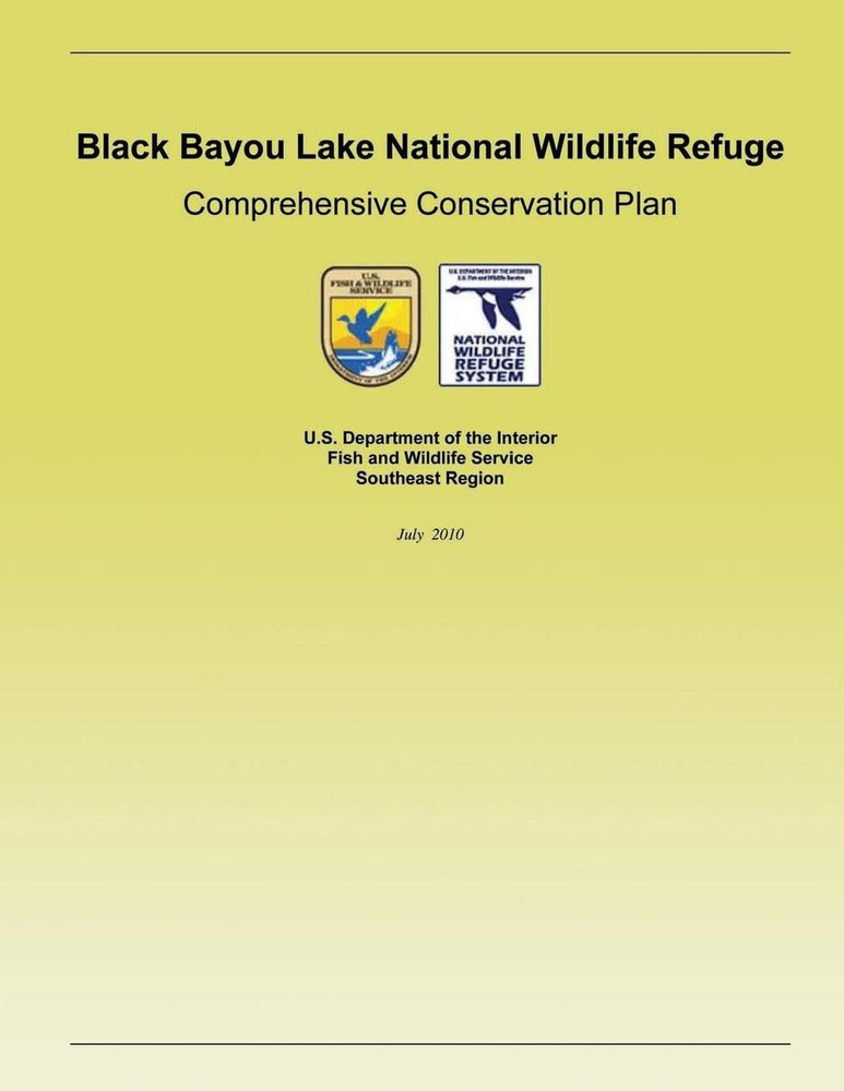 Black Bayou Lake National Wildlife Refuge Conservation Plan by U.S. Experts