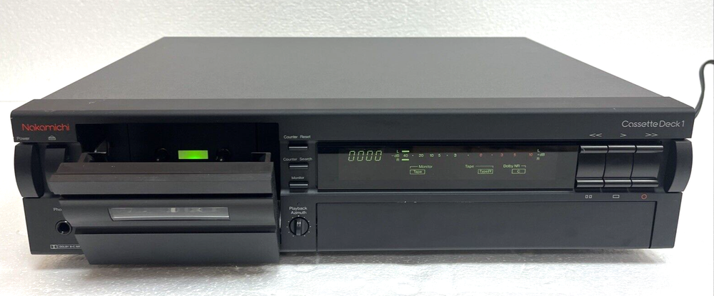 Nakamichi Cassette Deck 1 Power Tested Only Spares Parts Or Repair