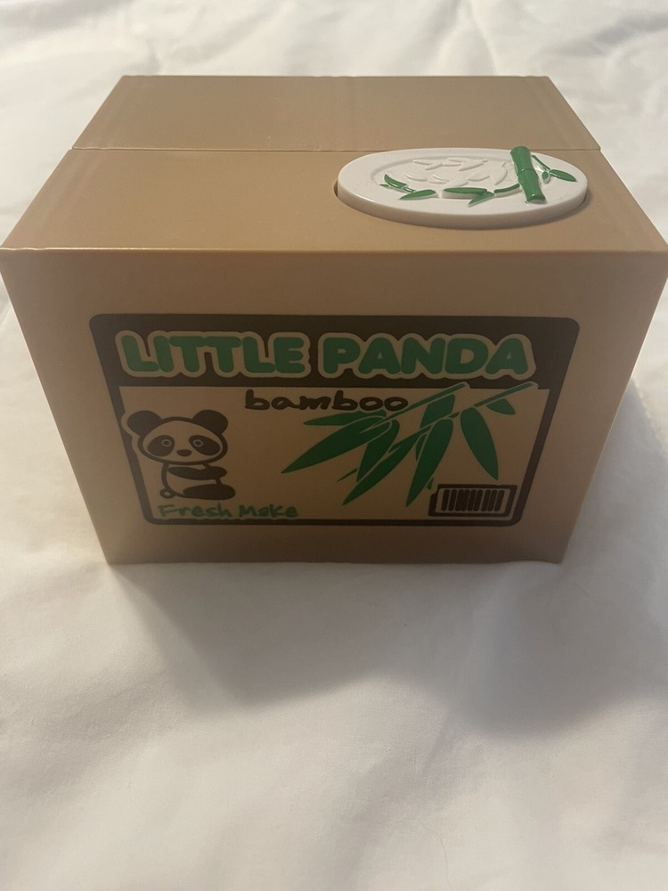 Automated Itazura Stealing Panda Coins Piggy Bank Money Saving Box Japanese-image