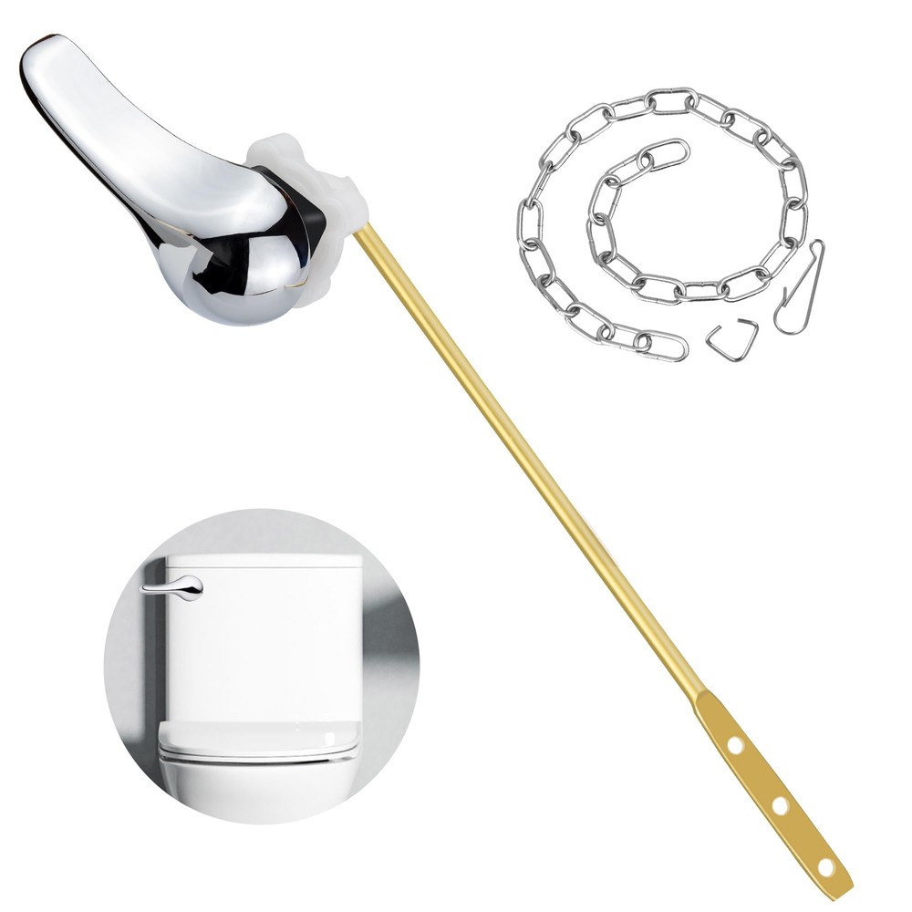 Toilet Handle Replacement Kit Universal Toilet Flush Handle Zinc Alloy Toilet...