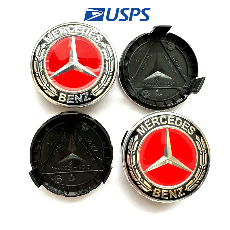 4pcs for Mercedes-Benz Wheel Center Rim Caps Car Tire Hub Cap Replacement 75MM