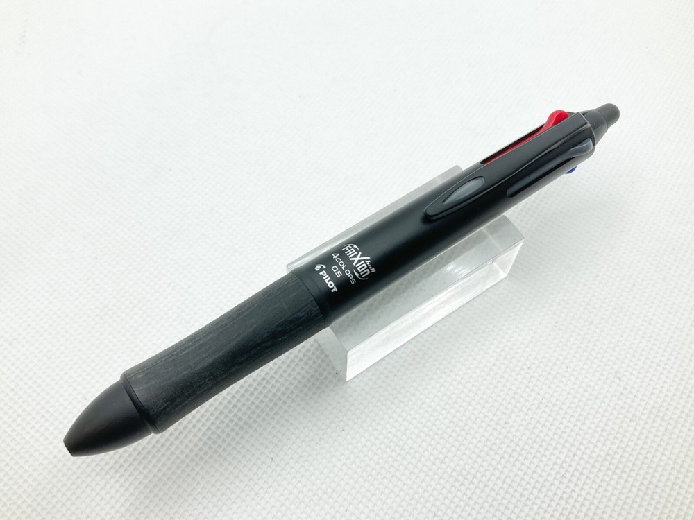 Japanese Multi function pen: PILOT, Frixion ball 4COLORS, Black, With pen case