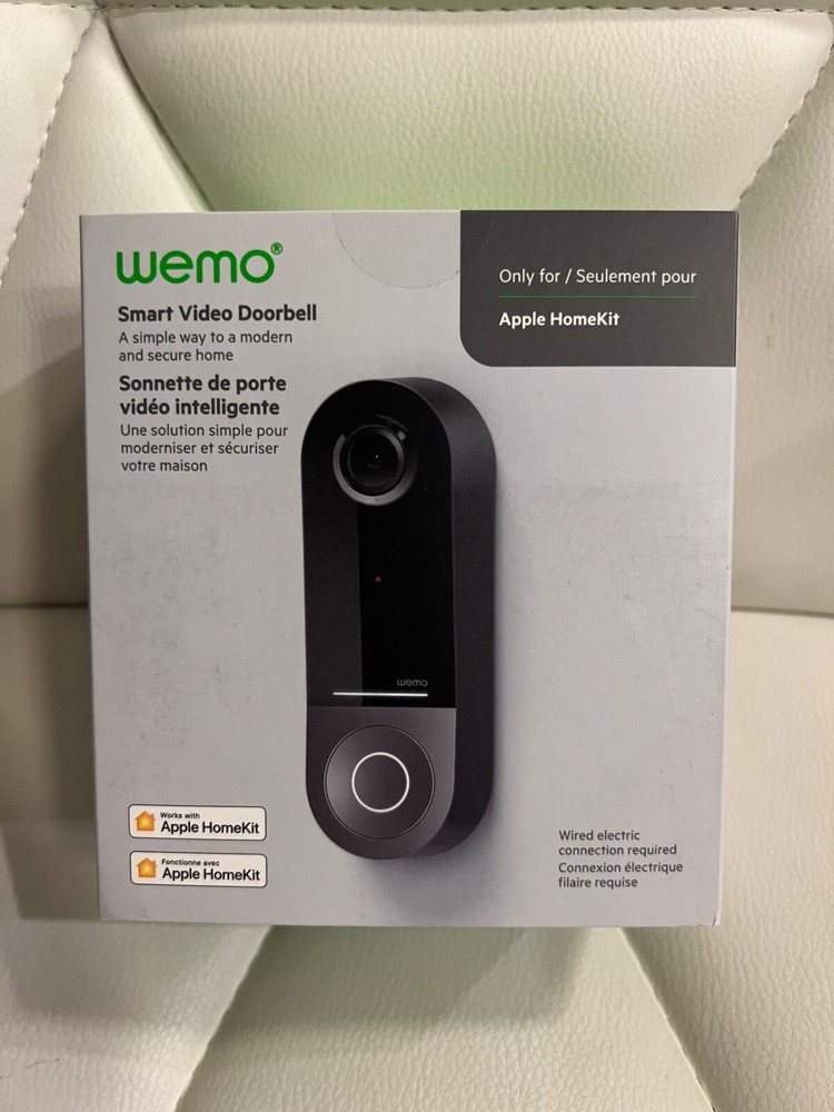 Belkin WeMo WDC010 HD Smart Video Doorbell with Apple HomeKit Support  