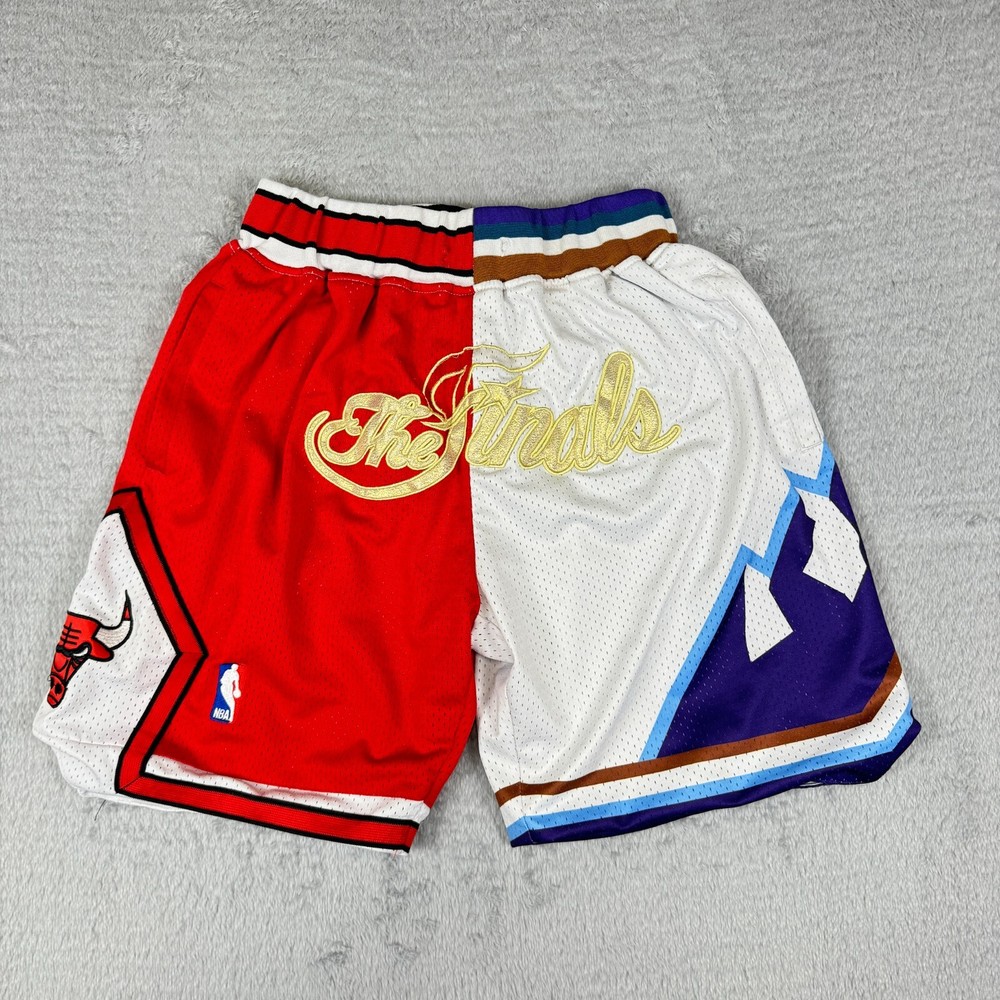 Just Don Men's Hardwood Classics 1997 Bulls vs Jazz NBA Finals Shorts MEDIUM