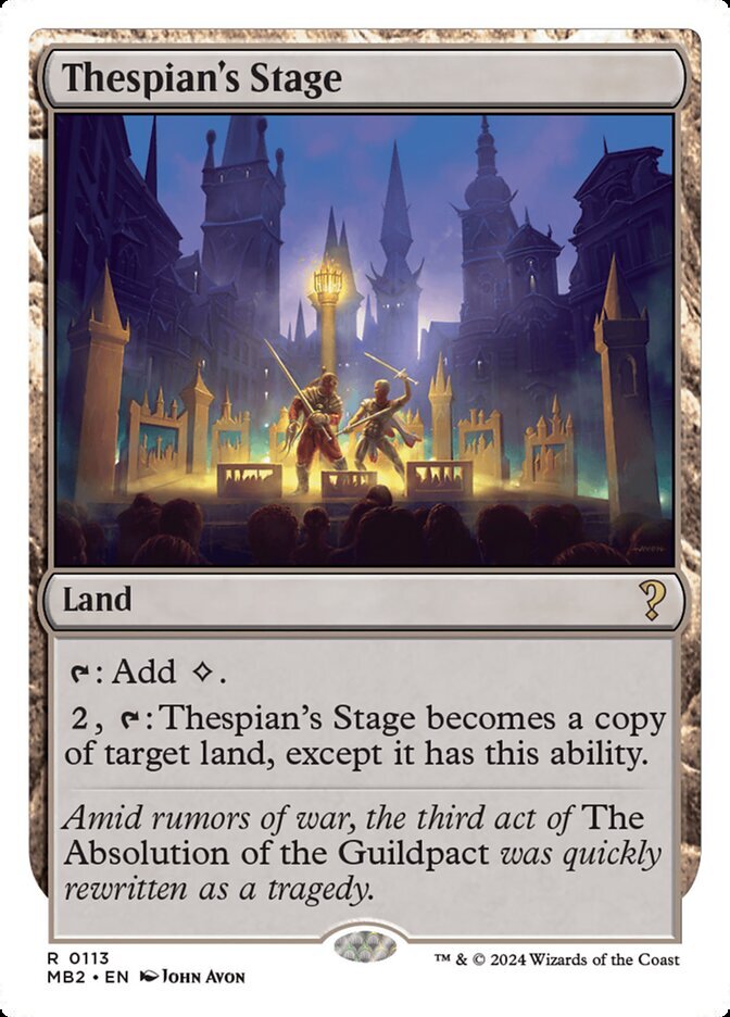 MTG Magic the Gathering Thespian's Stage (113/390) Mystery Booster 2 LP