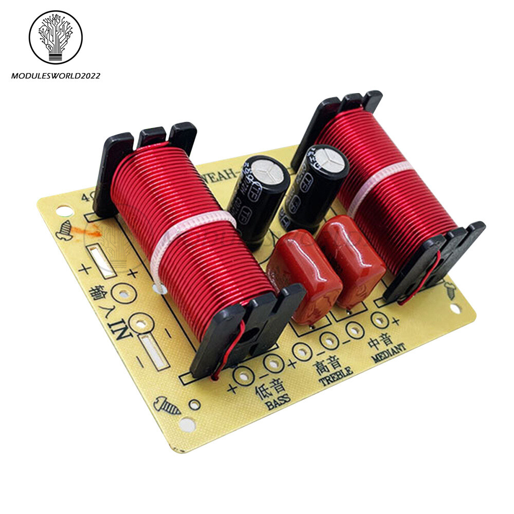 3 Way 150W Audio Speaker Crossover Treble Midrange Bass Independent Crossover