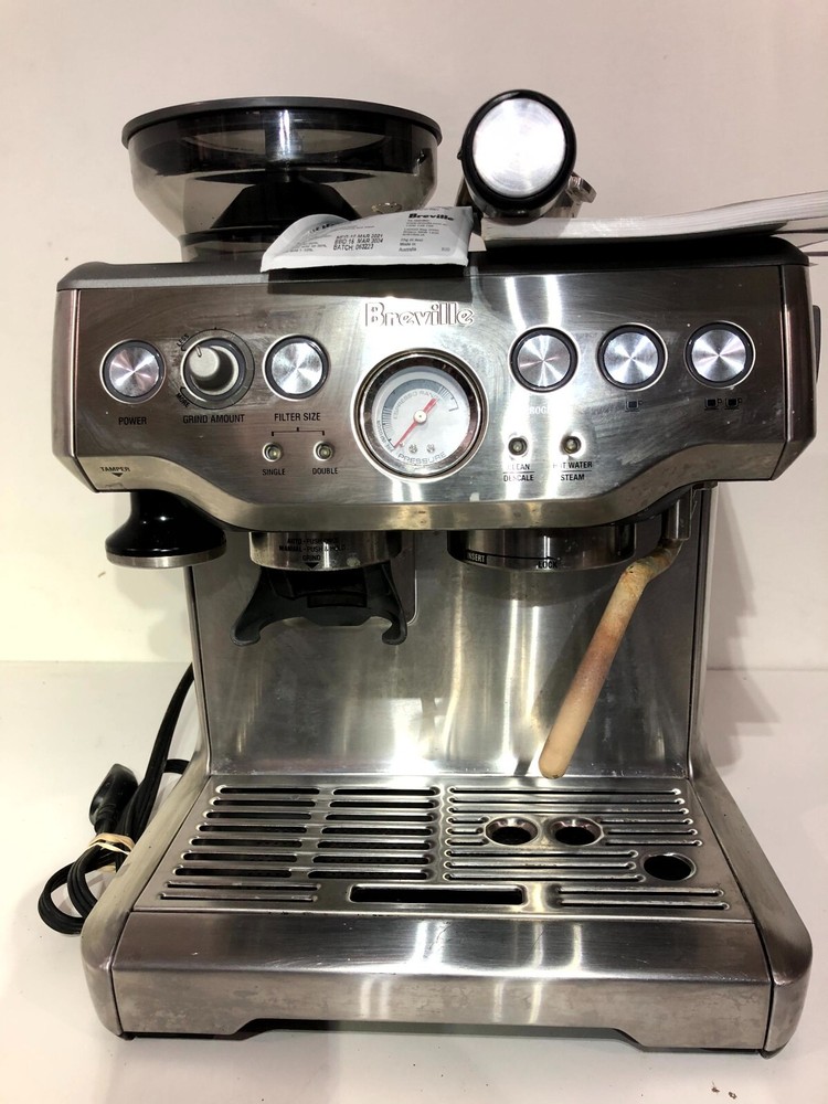 Breville the Barista BES870XL Espresso Coffee Machine Silver Stainless Steel