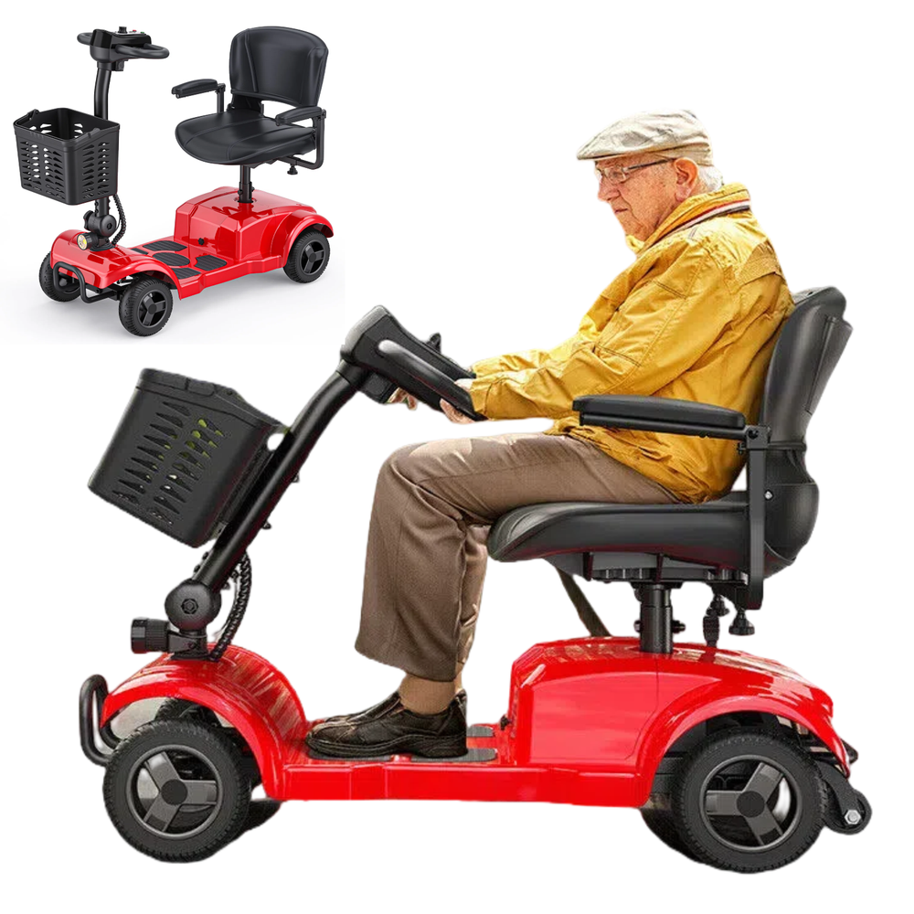 Electric Mobility Scooter Heavy Duty 4 Wheel Drive Scooter Lightweight Travel US