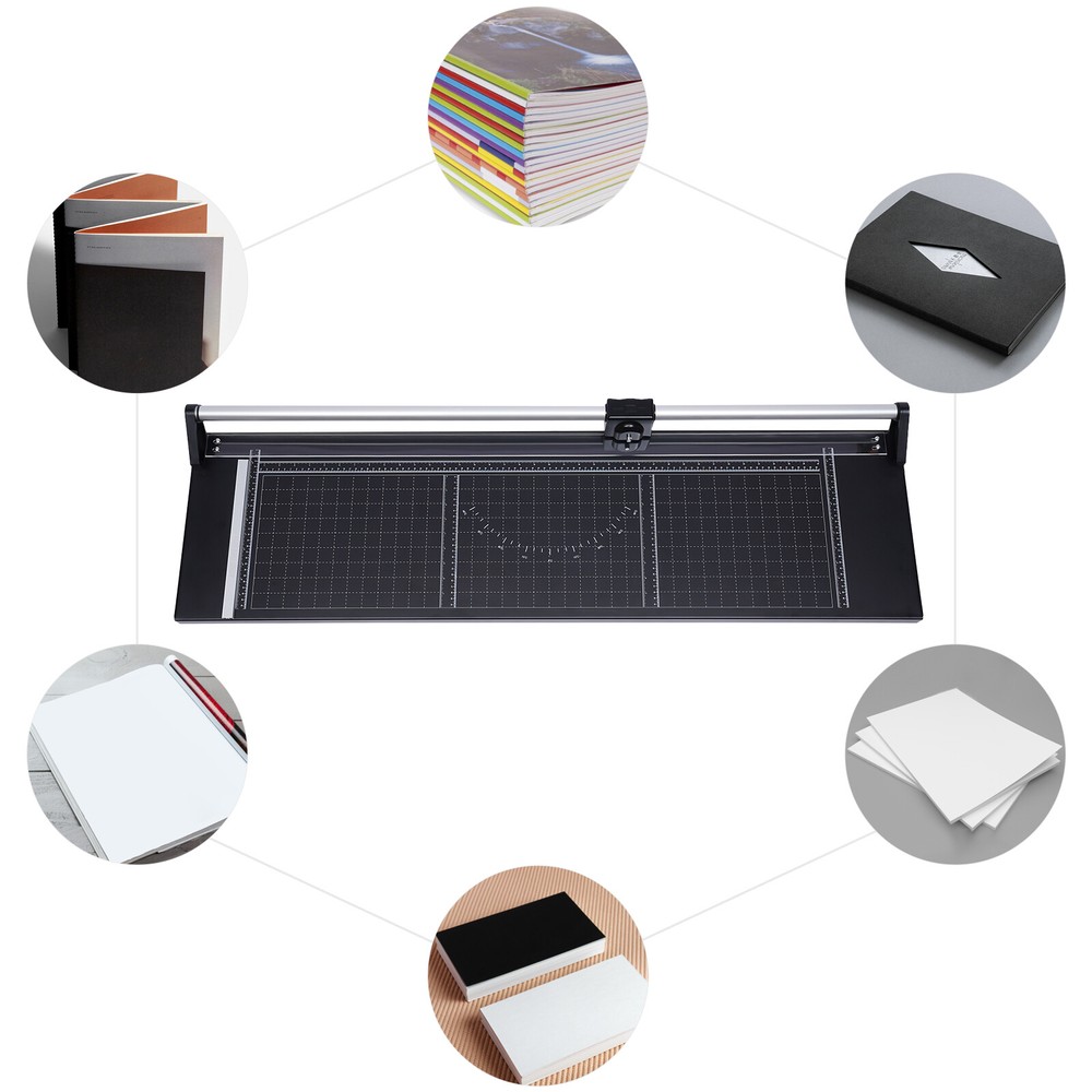 36-Inch Manual Rotary Paper Trimmer for Film Art Cardboard Precision Cutting