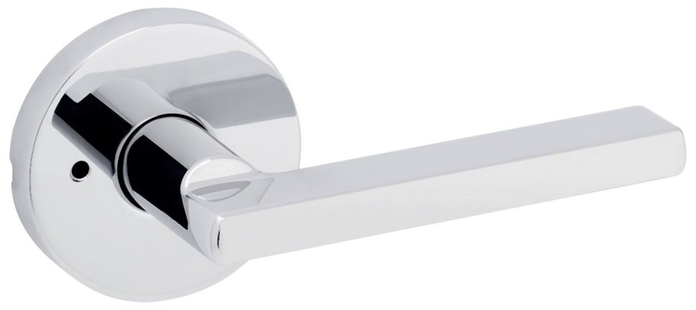 Kwikset 730HFLRDT Halifax Chrome Privacy Door Lever Set for Secure Entry