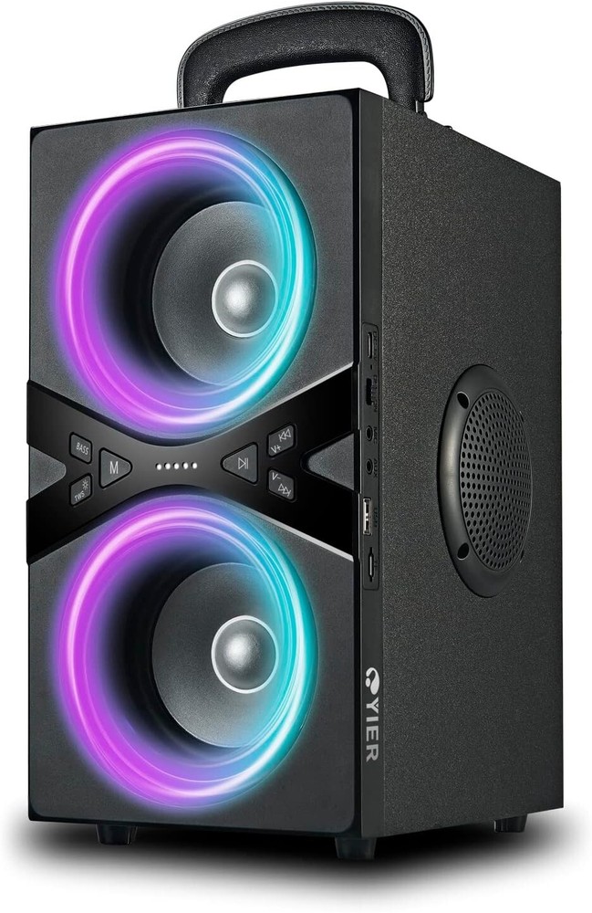 80W Bluetooth Speaker with LED Light Show and Rechargeable Battery for Ultimate Sound Experience