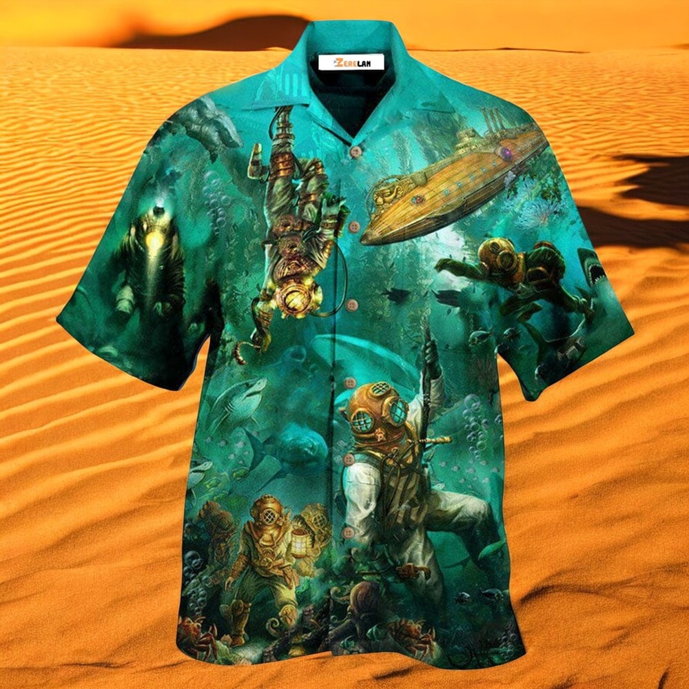 Ocean Into The Sea I Go And Dive Hawaiian Shirt