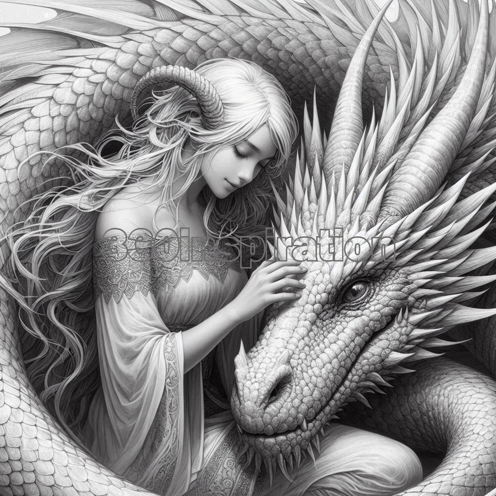 Dragon Woman Digital Art Desktop Wallpaper Background Image #A34-image