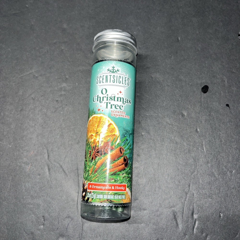 Scentsicles Christmas Tree Scented Ornaments 6 Sticks with Hooks