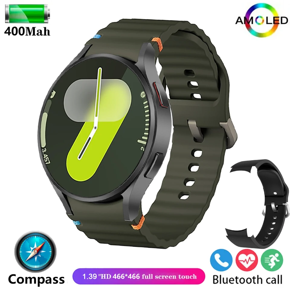 Men's Galaxy Smartwatch with GPS NFC Health Tracker Bluetooth Calls