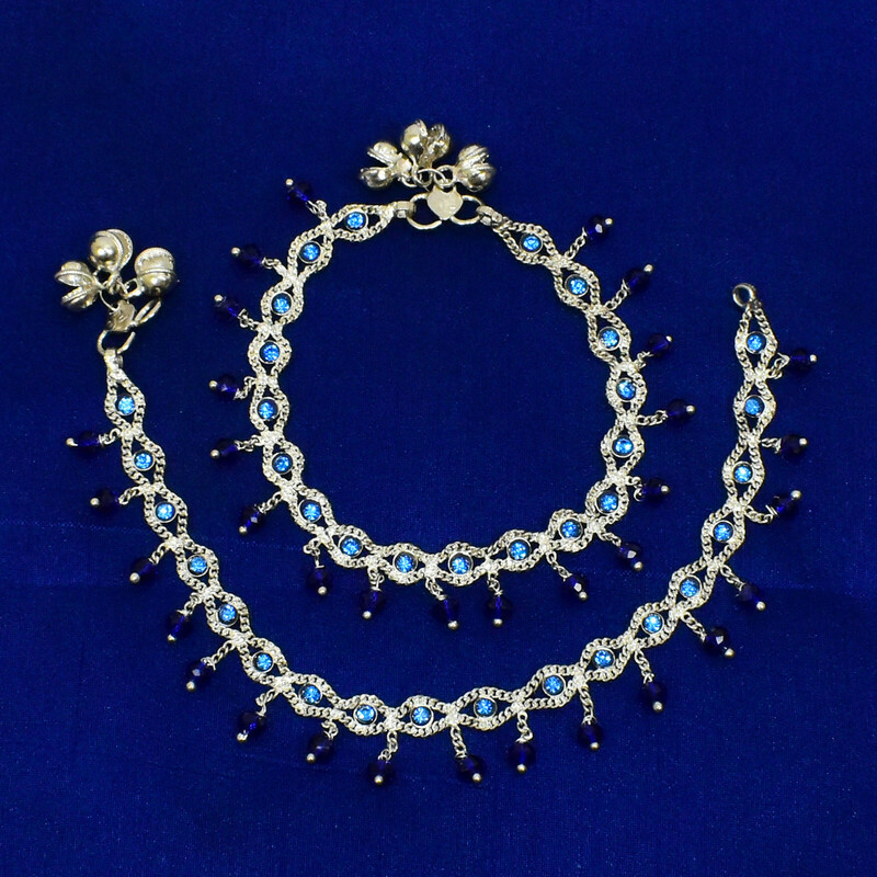 Women's Chain Ankle Barefoot Anklet Traditional Silver Plated Bollywood Bracelet