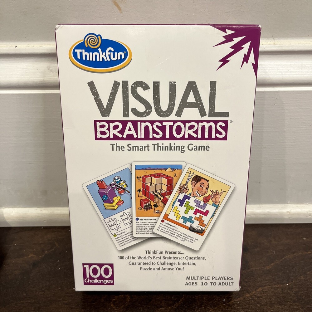 Visual Brainstorms Game The Smart Thinking Game  Think Fun complete-image
