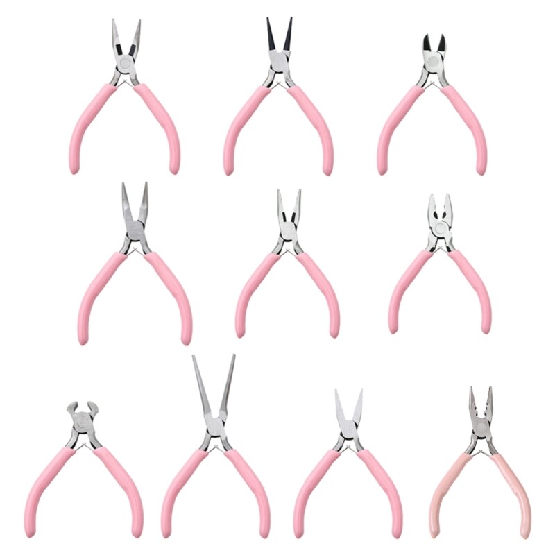 Professional Jewelry Pliers Set with Round Nose & Wire Cutters for DIY Crafting