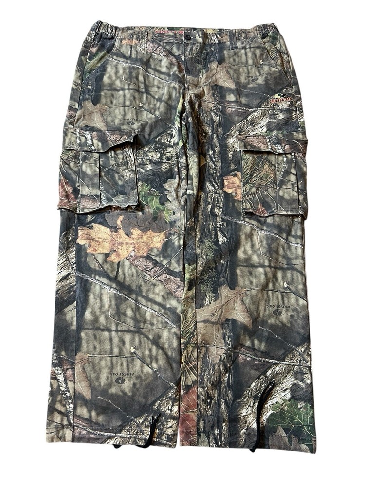 Mens XL Mossy Oak Cargo Hunting Pants 40-42 Realtree Break Up Camo