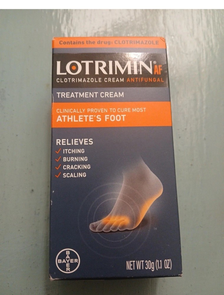 LOTRIMIN AF Antifungal Cream for Athlete's Foot 1.1 oz (30g) Expires 11/2026