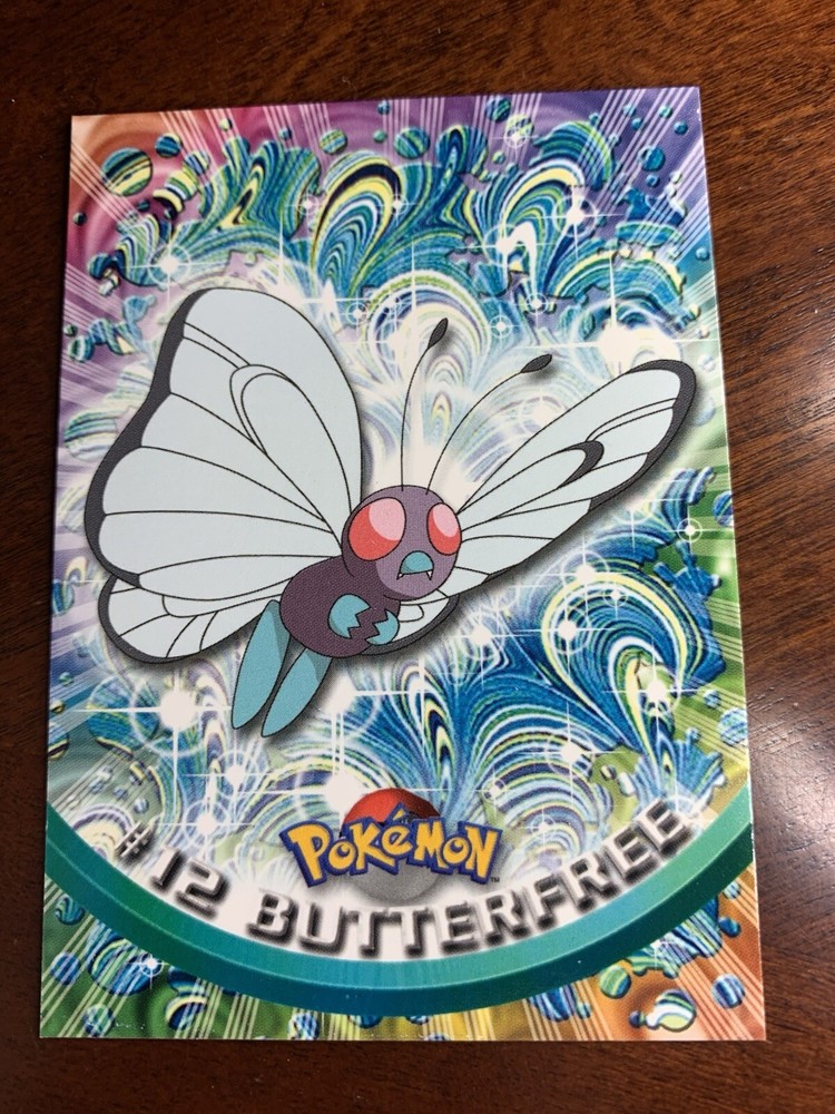 1999 Topps Pokemon TV Animation Black Logo #12 Butterfree FREE COMBINED SHIP