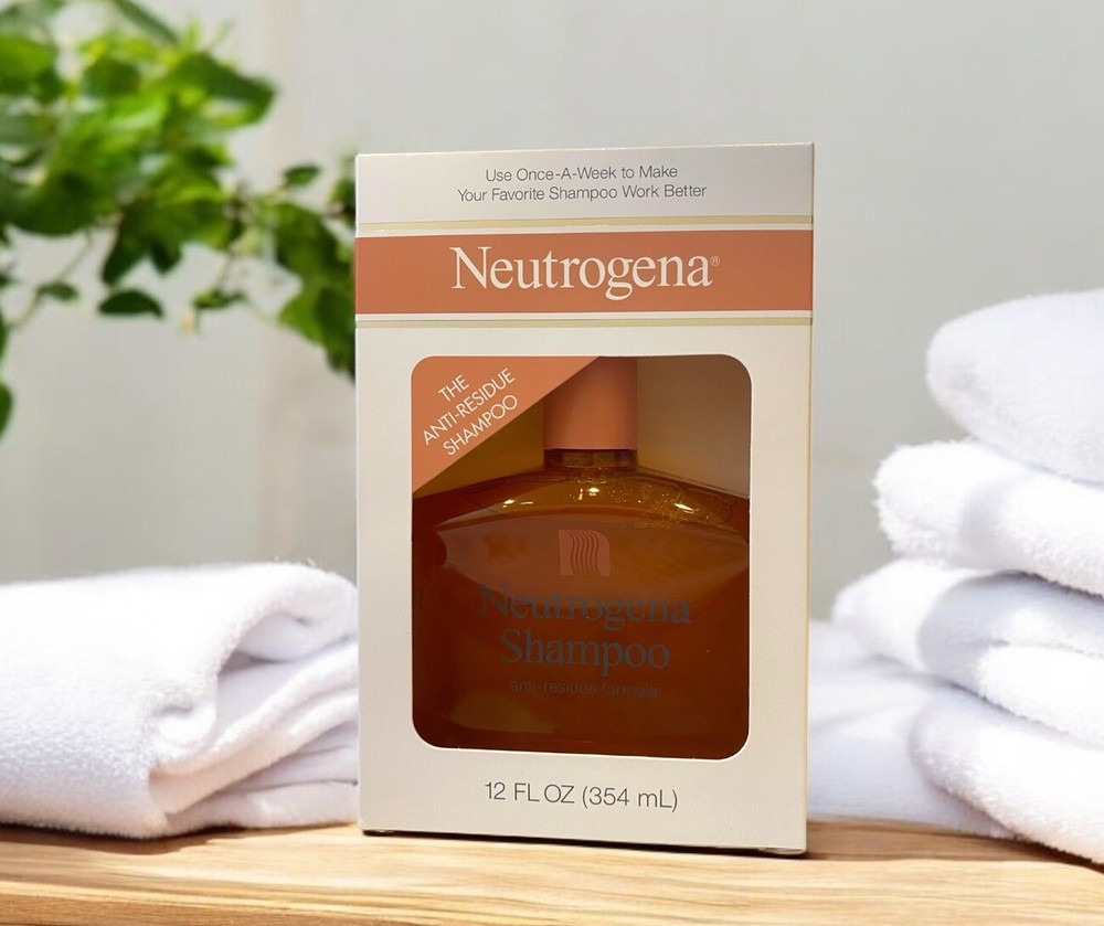 Neutrogena Anti-Residue Shampoo 12oz Jumbo Bottle New in Box Discontinued