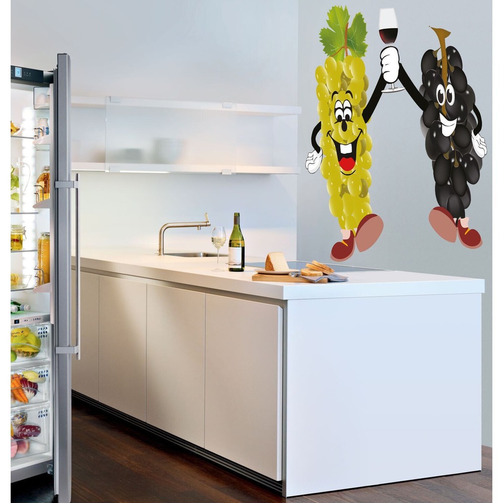 Full Color Funny Grapes Full Color Decal, Full color Multi