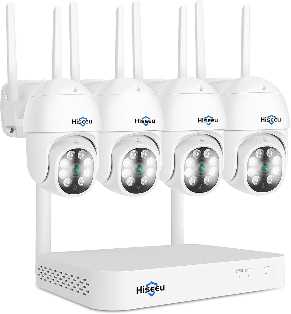 3MP Wireless PTZ Security Camera with Auto Tracking and Two-Way Audio