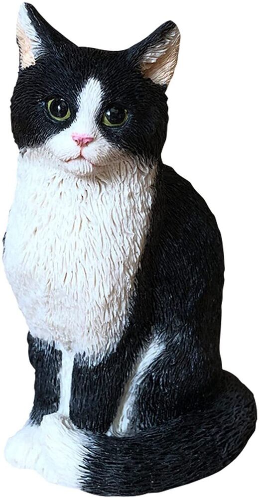 Cat Resin Outdoor Tree Sculpture Gift Garden Terrace Lawn Outdoor Cat ...
