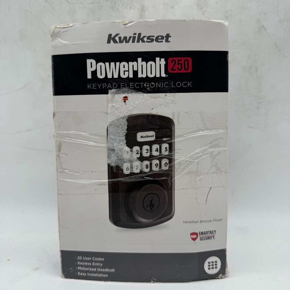 Kwikset Powerbolt 250 Smart Keypad Electronic Deadbolt Lock