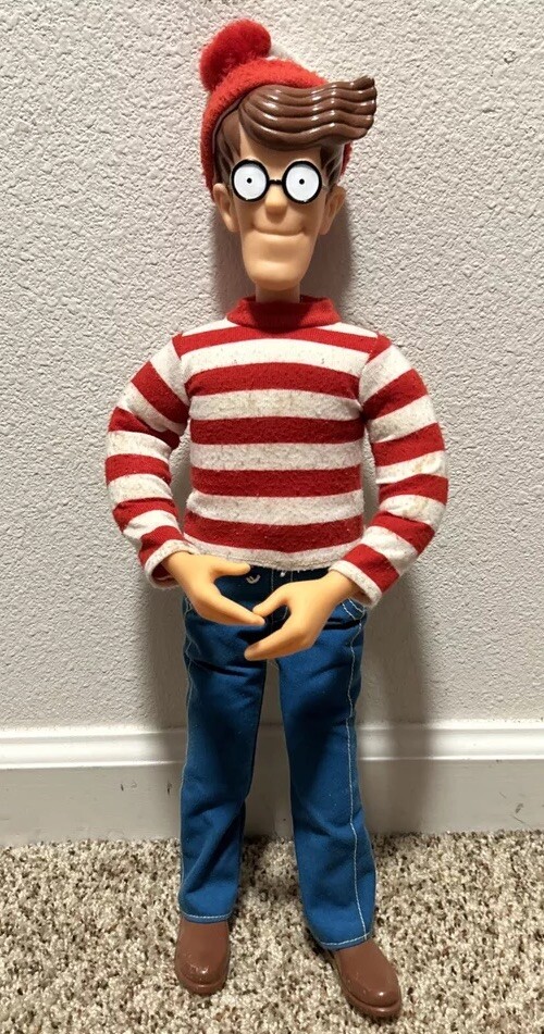 VINTAGE 1991 WHERE'S WALDO 18” Original Mattel Doll OOP Pose-able