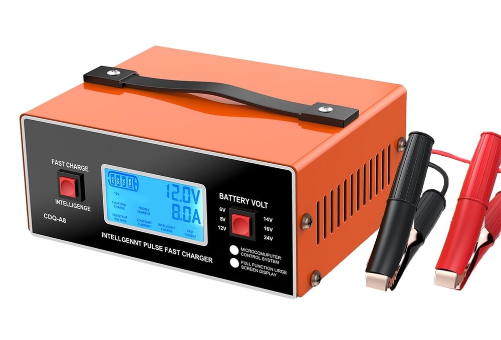 8V 0-10A Smart Automotive Battery Charger for Cars & Golf Carts