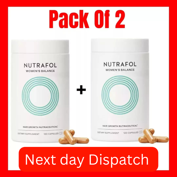 Nutrafol Women's Balance Hair Growth Supplements – New, Pack of 2 for Ages 45+