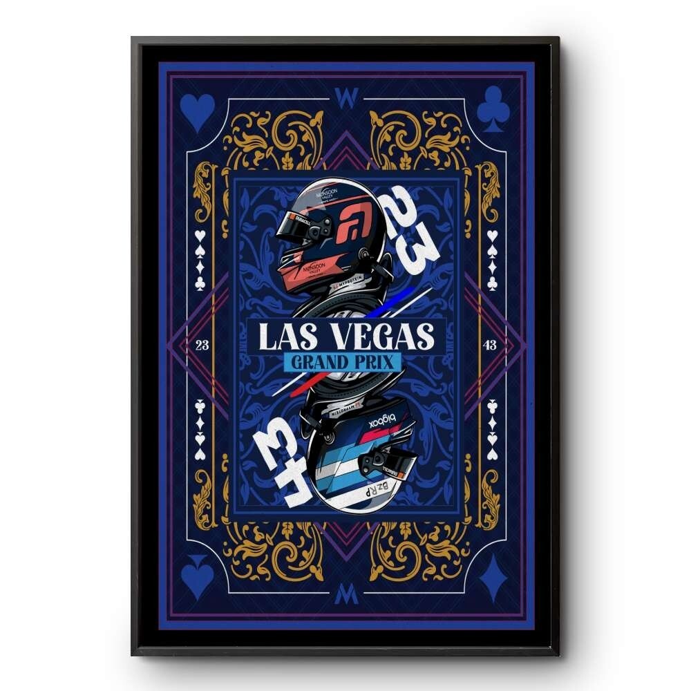 Williams F1 2024 Las Vegas Grand Prix Poster