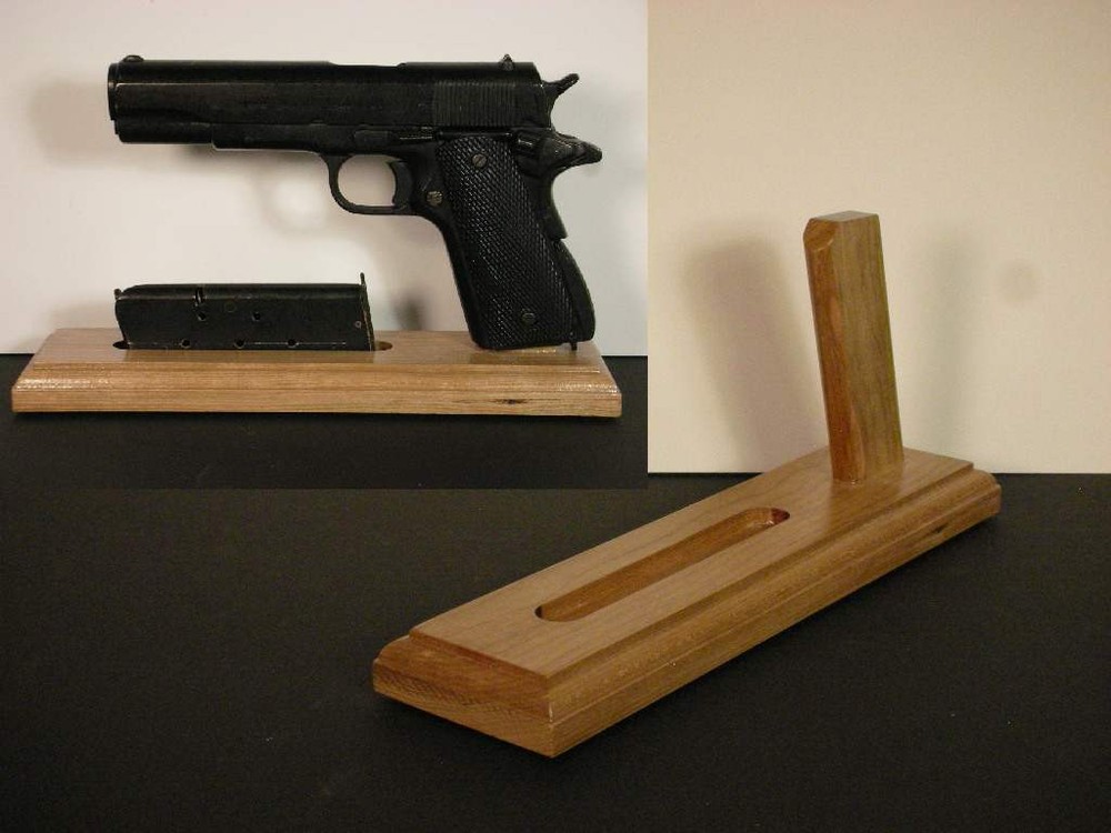 GI 1911 45cal Cherry Wood Display Stands