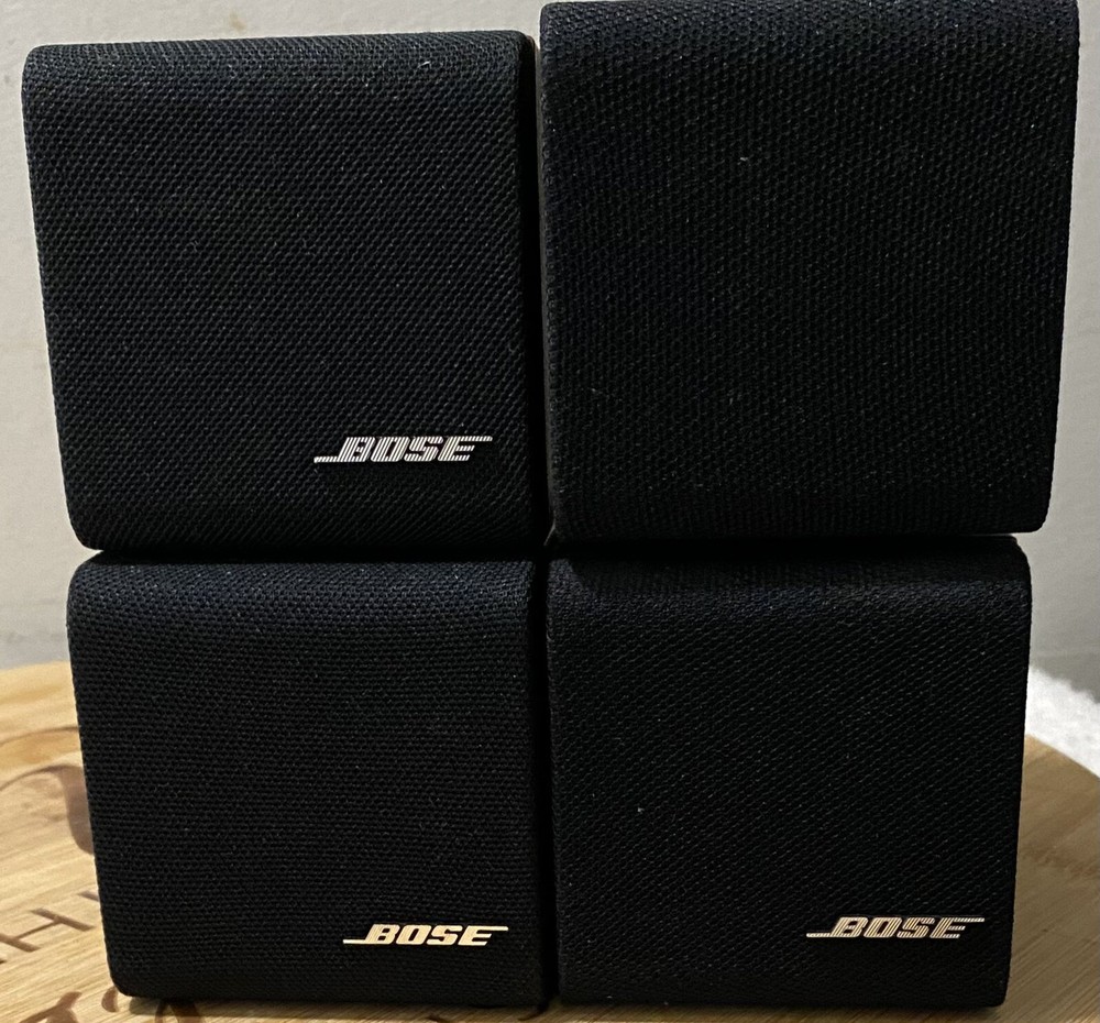 2 MINT Bose Lifestyle Acoustimass Double Cube Redline Speakers-One Pair