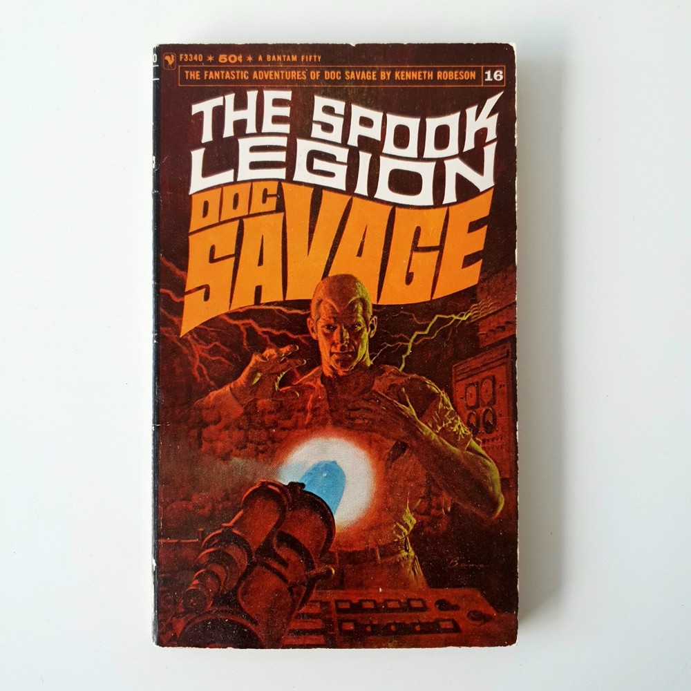 Vintage 1967 Doc Savage #16 The Spook Legion 1st Bantam Printing Kenneth Robeson
