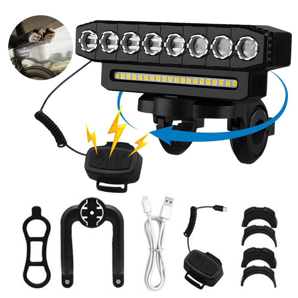 Waterproof Ultra Bright USB Rechargeable LED Bike Headlight