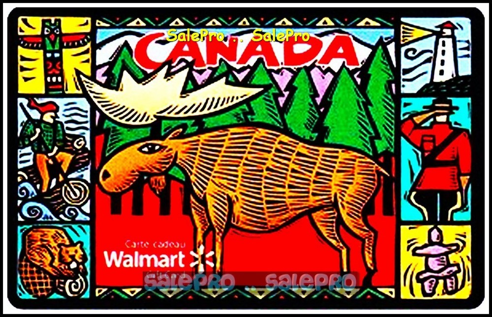 Walmart Canada Moose Mountie Police Collectible Gift Card FD21869