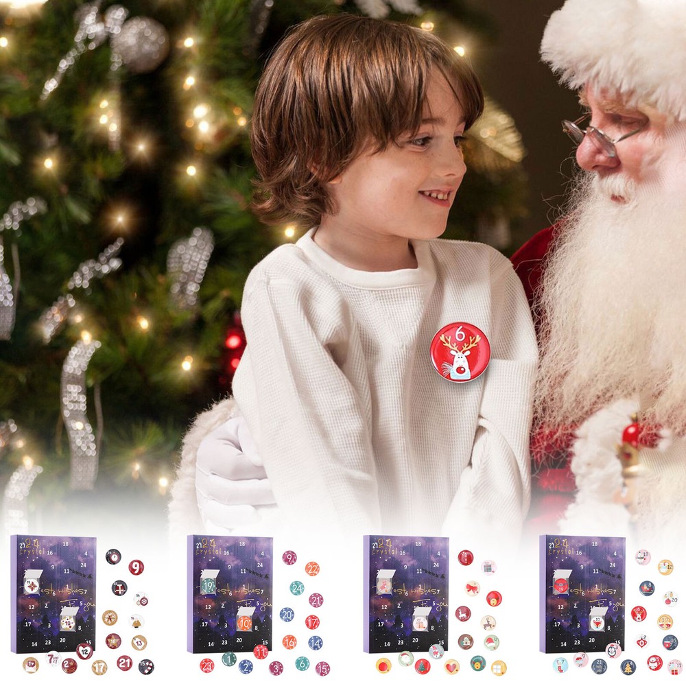 Christmas 24 Arrival Calendar Medals Countdown Calendar Cross Border Popular-image