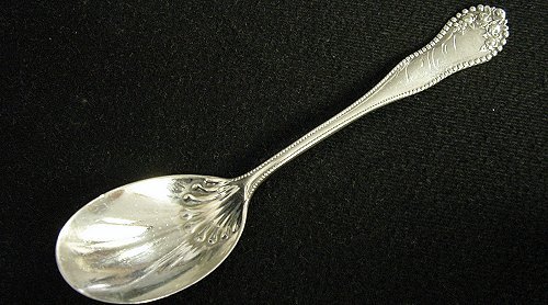 Lancaster Gorham Sterling Silver Monogrammed Ice Cream Spoon