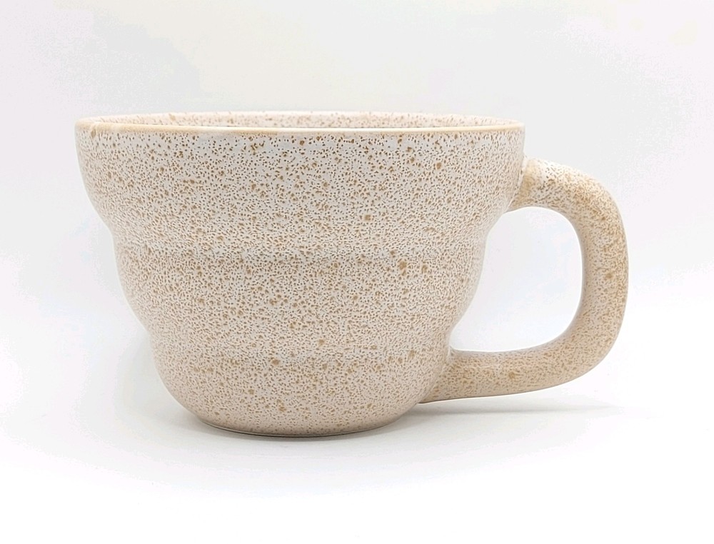 Rustic Beige 12 Oz Ceramic Bubble Cone Coffee Tea Mug by Pfaltzgraff